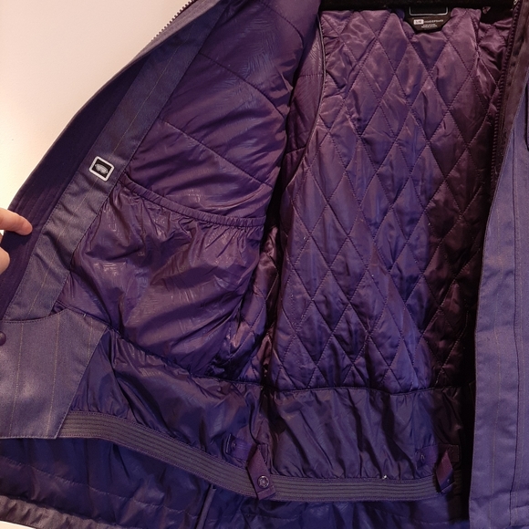 ❌SOLD❌ Baker Deluxe Insulated Ski Jacket Faux Fur Hooded Pinstripe Coat - Picture 9 of 16